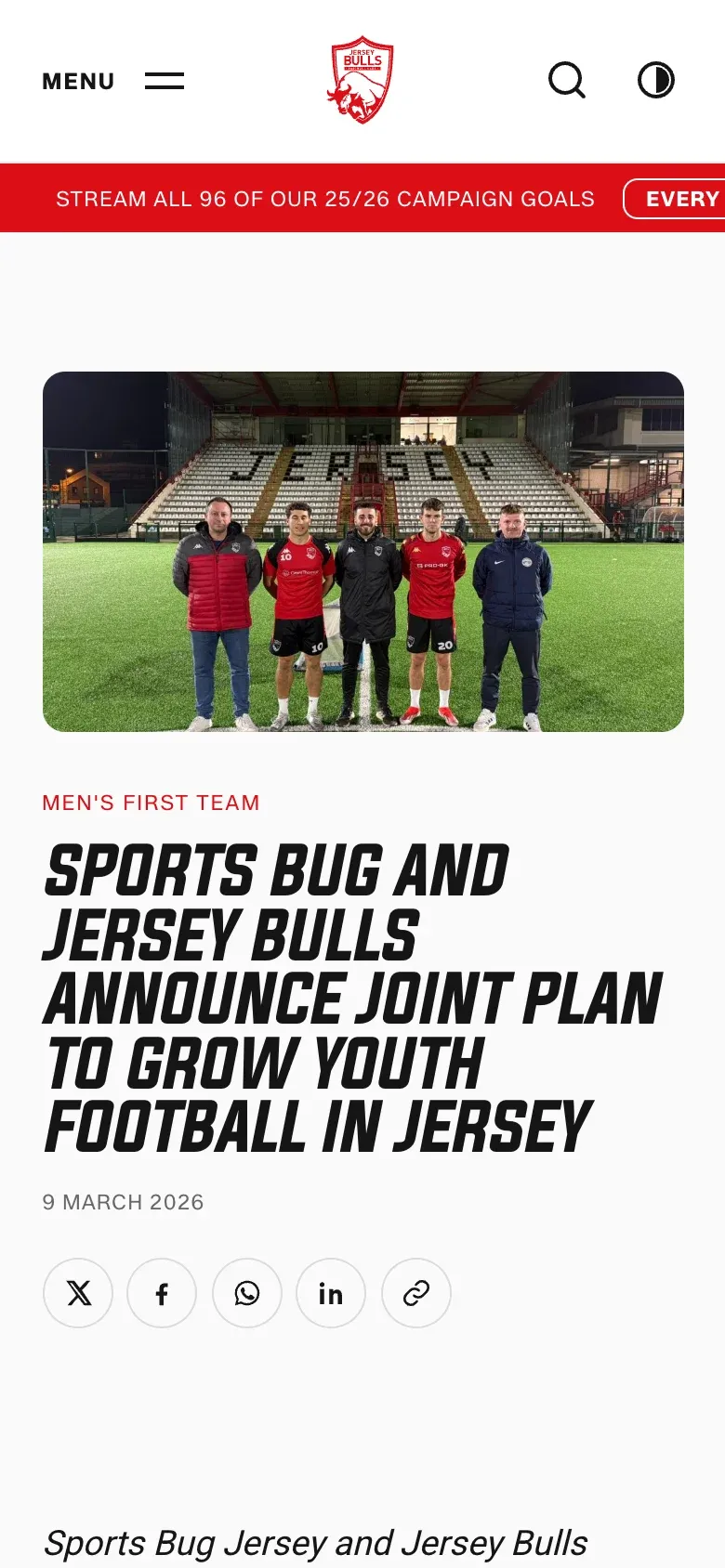 Club news · partnership story