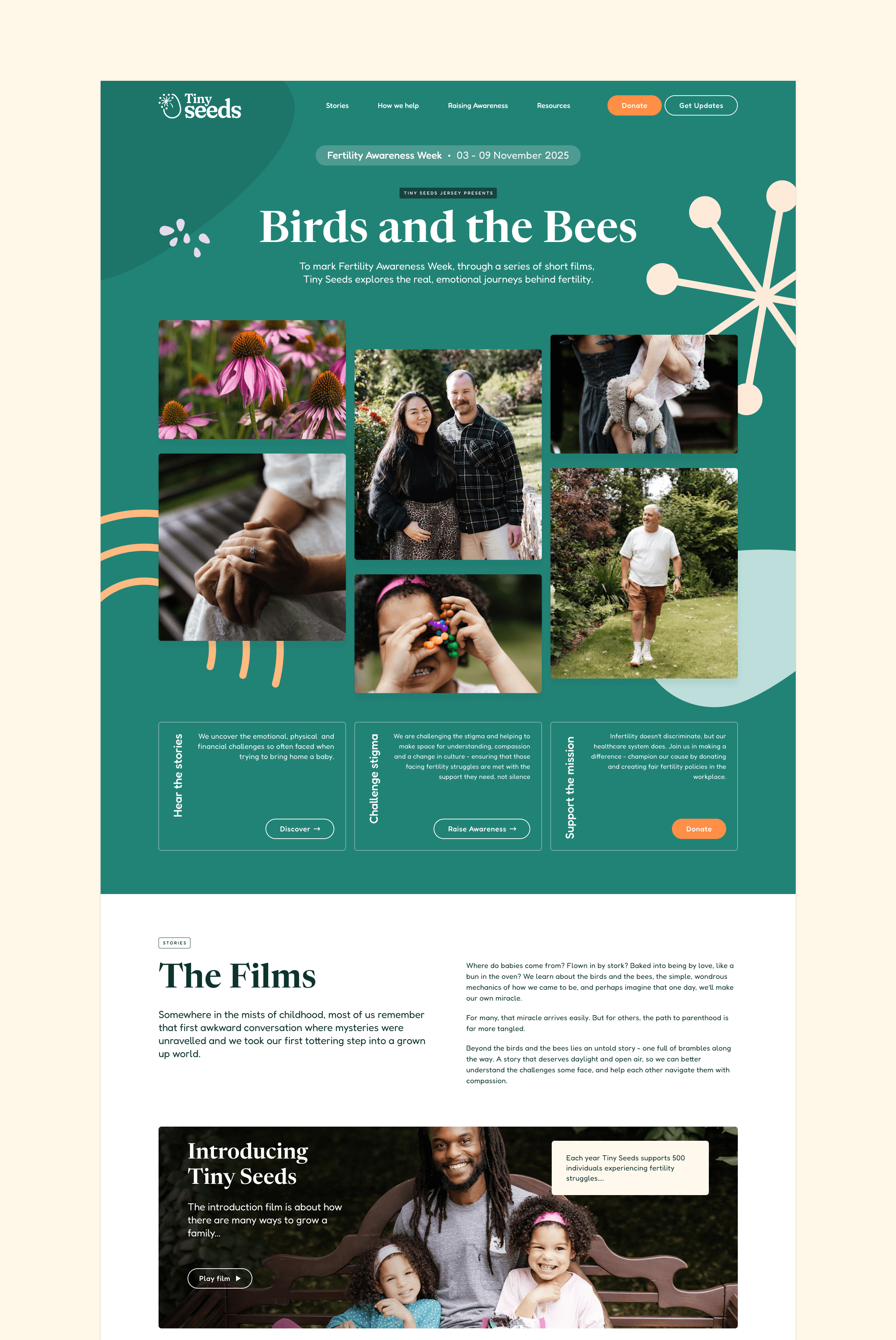 Birds & Bees Campaign Microsite Visual