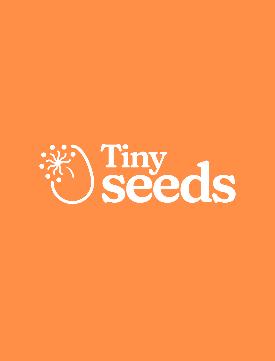 Tiny Seeds Brand Orange Background